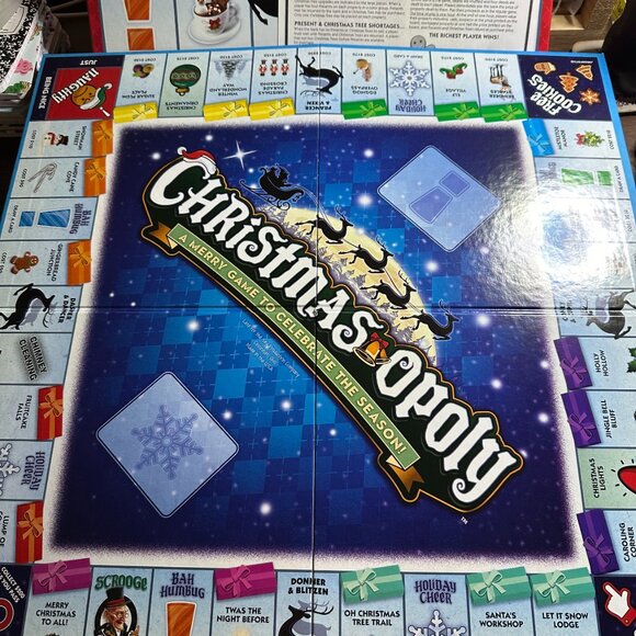 Late for the Sky Other - Christmas-opoly board game for the Holidays! Family Fame Night